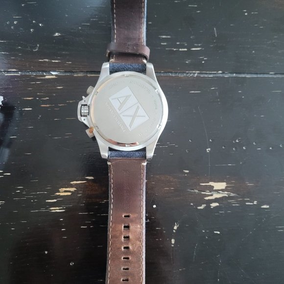 ARMANI EXCHANGE Wellworn Chronograph Grey Dial Blue Textile Men's Watch AX1517 - Picture 6 of 6